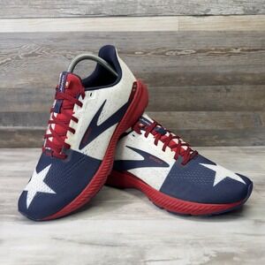 Brooks Launch 8 Womens Size 9 Texas Star Flag USA Red Athletic Running Shoes